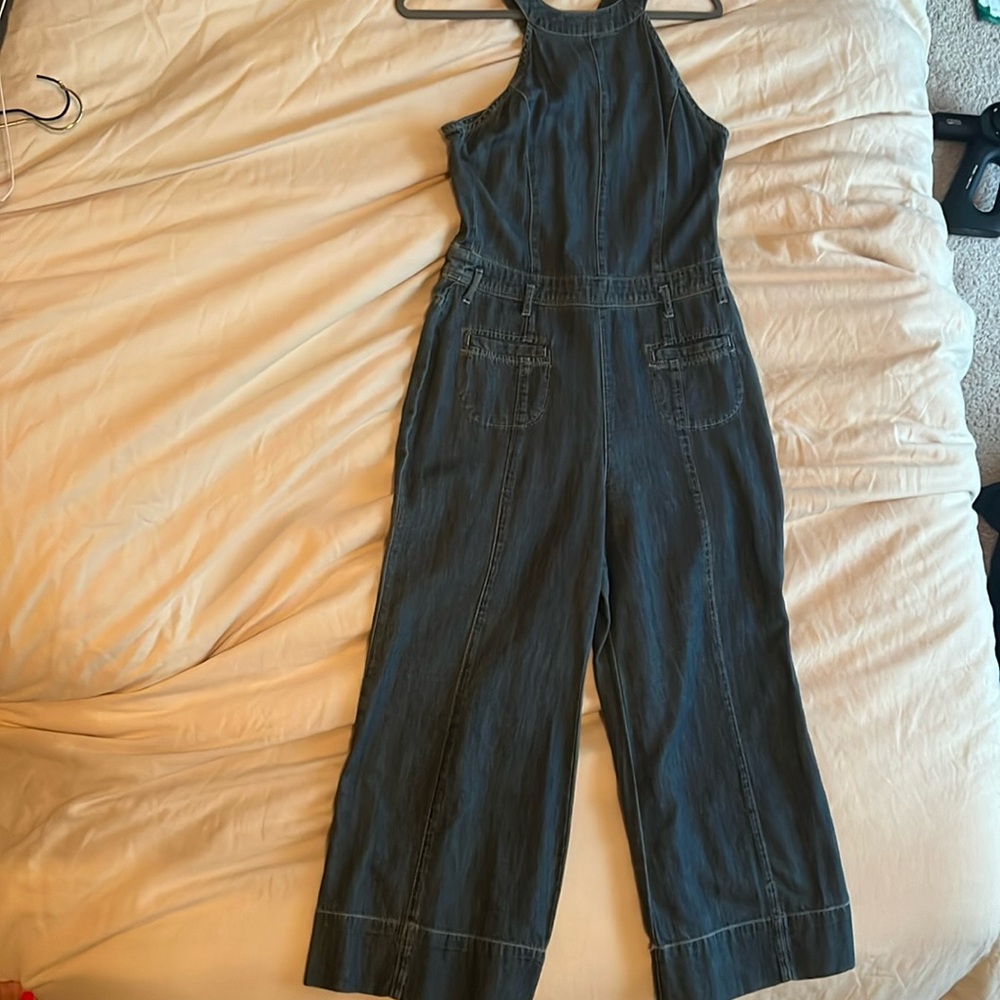 Denim jumper from Anthropologie